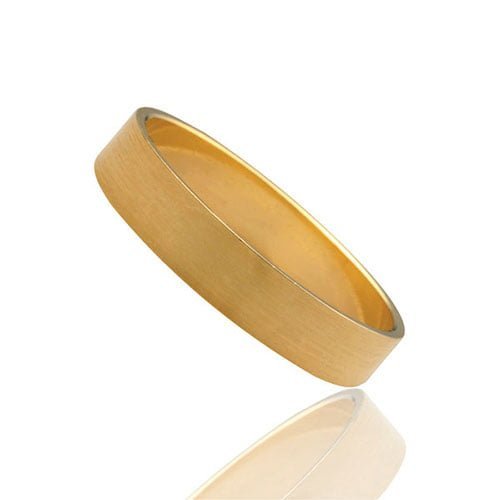 Aliança em Ouro Amarelo 18k Aliança em Ouro Amarelo 18k, 4mm - Imagem 1