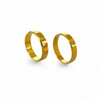 Par de Aliança em Ouro Amarelo 18k